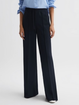 RHWLPOT01 REISS WIDE LEG TROUSERS