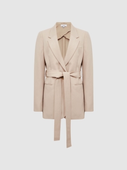 RLSBTFB01 REISS TIE FRONT BLAZER & WIDE LEG TROUSERS