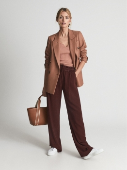 RRWLPT01 REISS WIDE LEG PULL ON TROUSERS