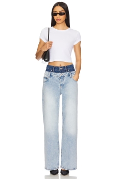 SKDWJ01 Jonathan Simkhai Double Waistband Jean