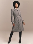 TZHCTC01 TOMMY HILFIGER ZENDAYA HOUNDSTOOTH CHECK TRENCH COAT