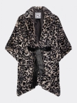 TZLPFFC01 TOMMY HILFIGER ZENDAYA LEOPARD PRINT FAUX FUR CAPE