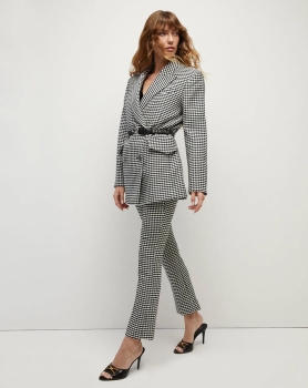 VBAHP01 Veronica Beard Houndstooth Jacket & Pants