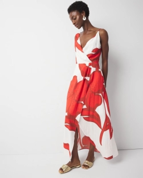 WAFMD01 WHBM Asymmetric Maxi Dress