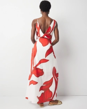 WAFMD01 WHBM Asymmetric Maxi Dress